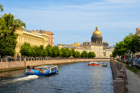 Автобусная экскурсия по центру Петербурга + теплоходная прогулка