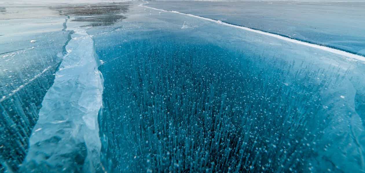 Хрустальный лёд Байкала в Большом Голоустном  - фото 2