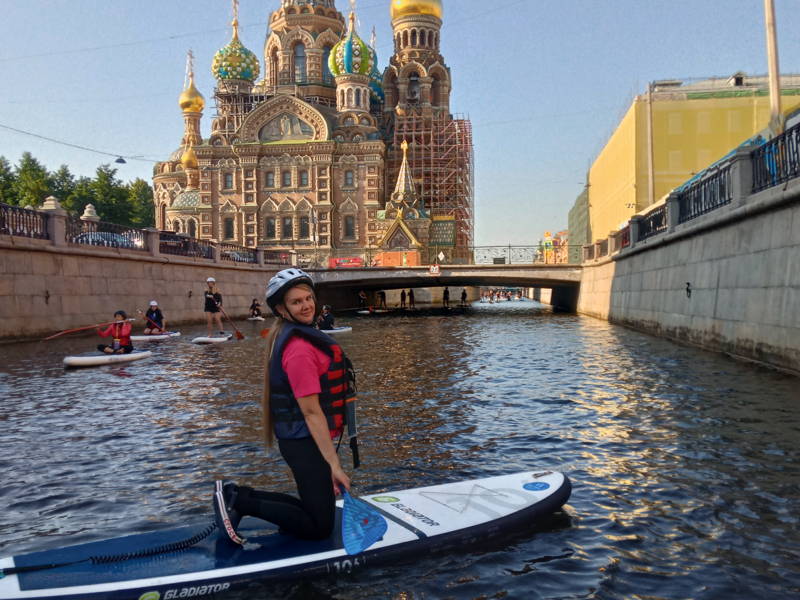 Прогулка на сапах до Спаса на Крови
