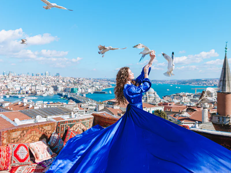 Стамбульская фотосессия на крыше с чайками — фото 7, Стамбул | Покатаем