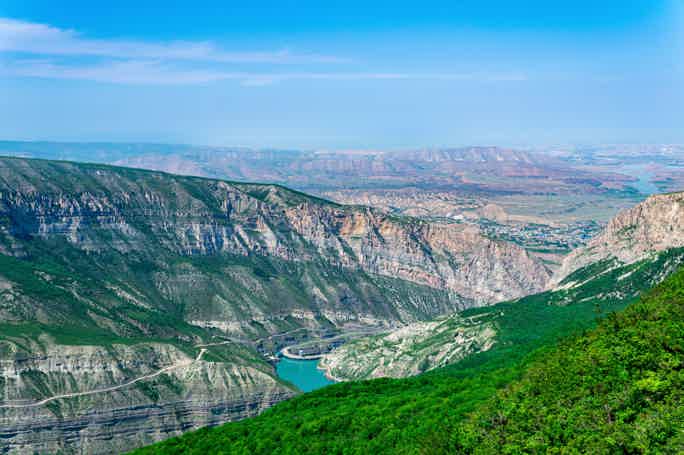 Сулакский каньон и уникальный бархан Сарыкум