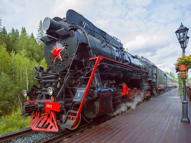 Карельские пейзажи на Ретропоезде 3: Рускеала, водопады