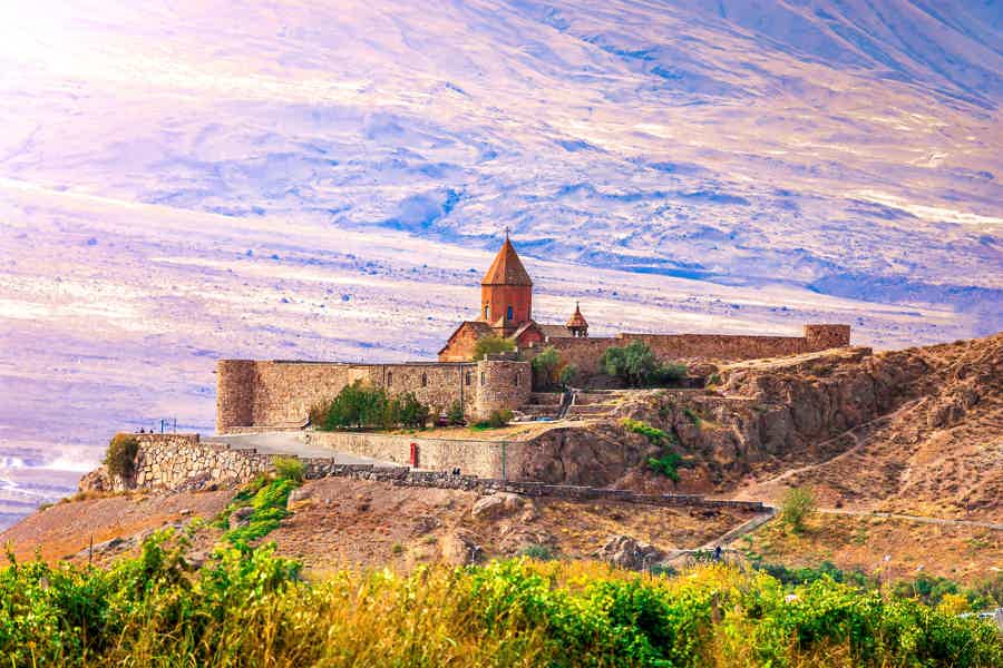 Монастырь Хор Вирап — вид на гору Арарат - фото 5