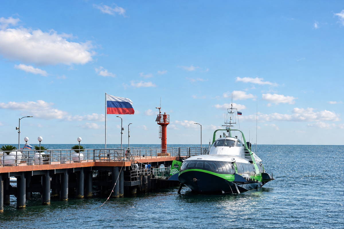 На скоростном судне «Комета» из Сочи в Адлер и обратно