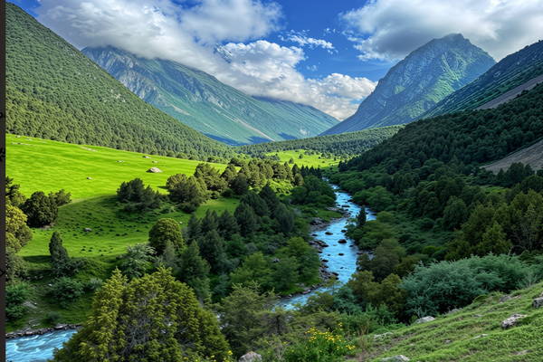 Небесный мост, Аламединское ущелье и центр отдыха Архар