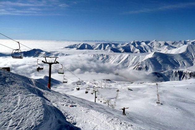 Виды Гудаури — Ананури — горнолыжный курорт