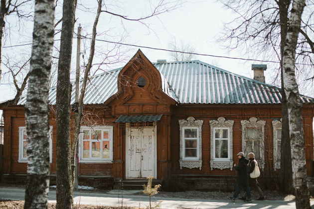 Прогулка по дачному поселку Красюковка с чаепитием из самовара