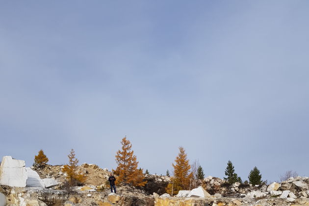 Виды Бугульдейка - королева ветров. Мраморный карьер.