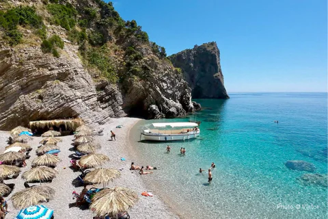 Boat Tour: sails to Ploče Beach and Kamenovo Beach