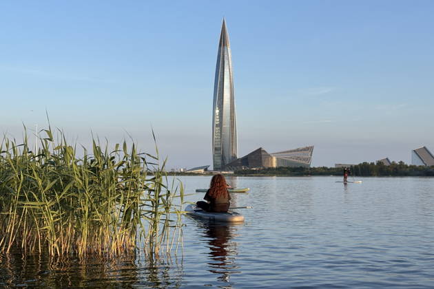 SUP-прогулка по озеру Лахтинский разлив «Закат у Лахты»