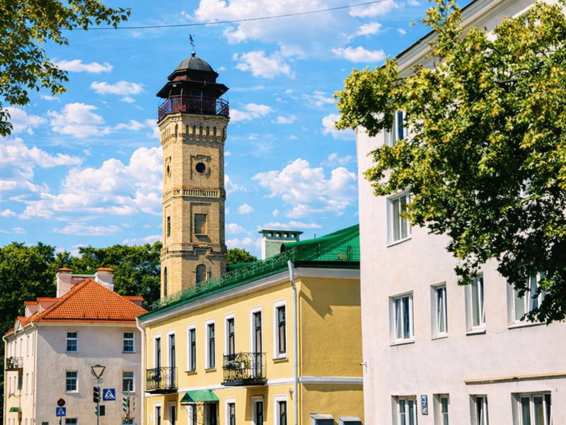 Старый Гродно в утреннем свете