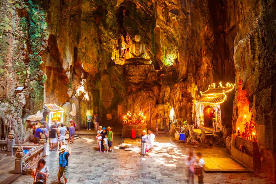 Сити-тур по по Данангу: Мраморные горы, пагода Линь Унг и музей Чамов - фото 4