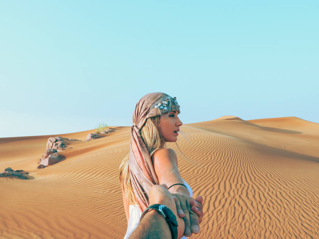 Марина отправилась в пустыню