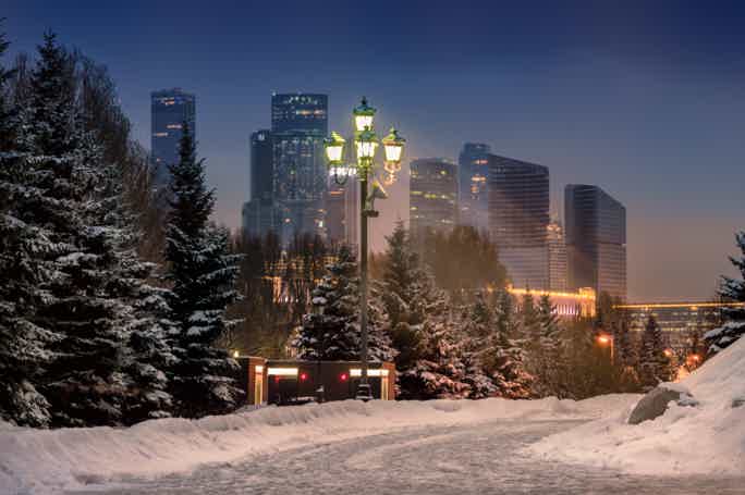 Новый год на крыше небоскреба «Москва-сити»