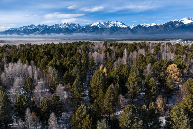 Виды Осенняя Бурятия. Аршан. К подножию восточных Саян.