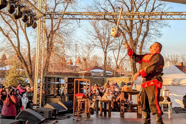 Виды Масленица в парке Лога