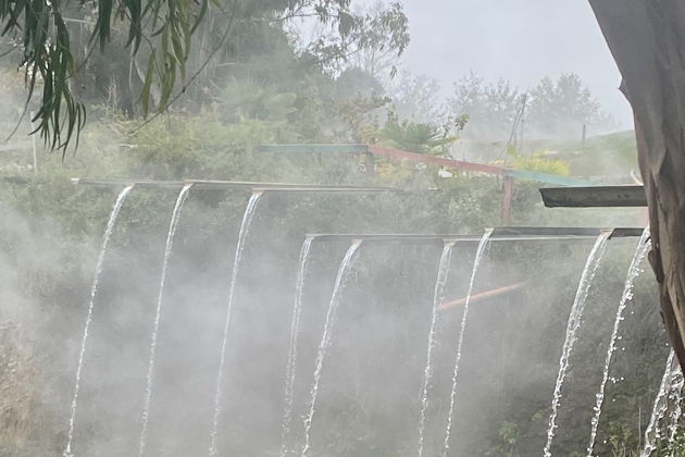 Виды Термальный источник Кындыг и старый Сухум