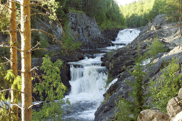 Марциальные воды водопад Кивач
