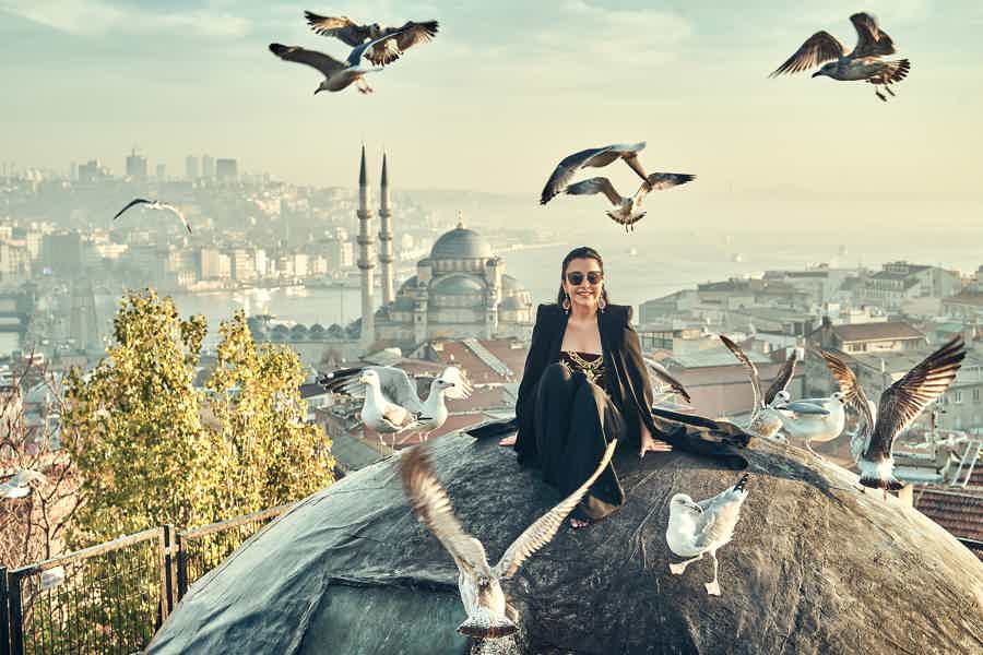 Фотосессия мечты на стамбульской крыше с чайками - фото 2