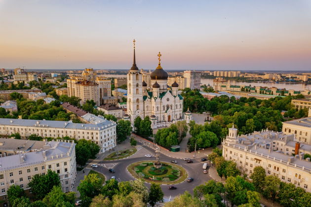 Виды Из крепости в столицу Черноземья