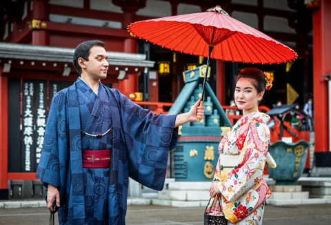 Фотосессия и прогулка в кимоно