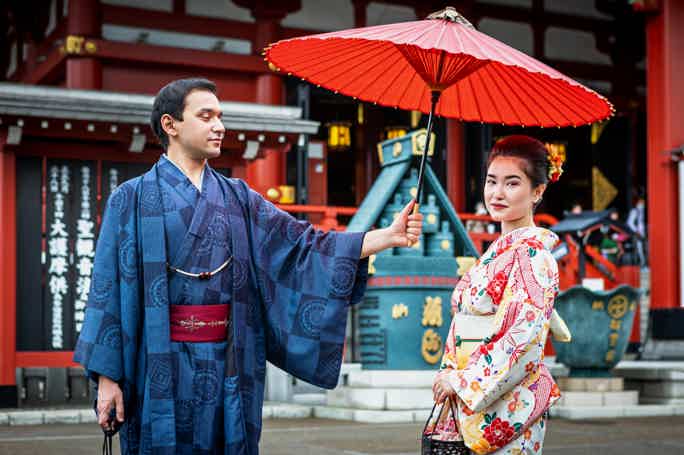 Фотосессия и прогулка в кимоно