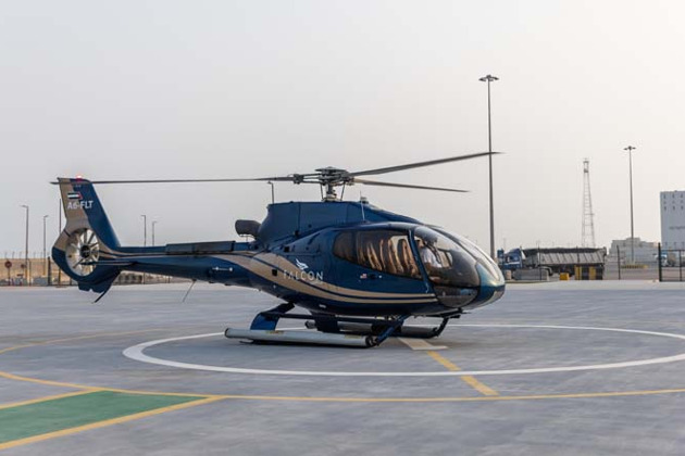 17 минут полета на вертолёте в Абу-Даби