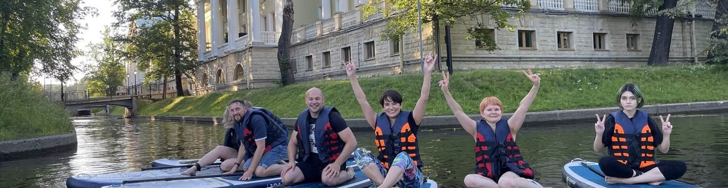 Прогулка на САП по Парковым островам