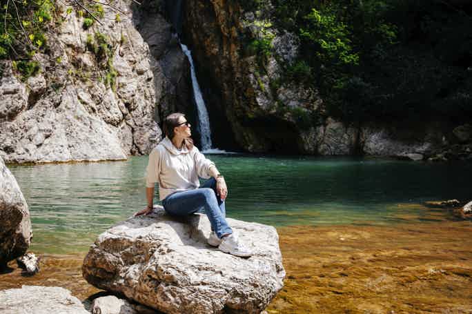 Мини-поход на Агурский водопад, Орлиные скалы или дачу Квитко
