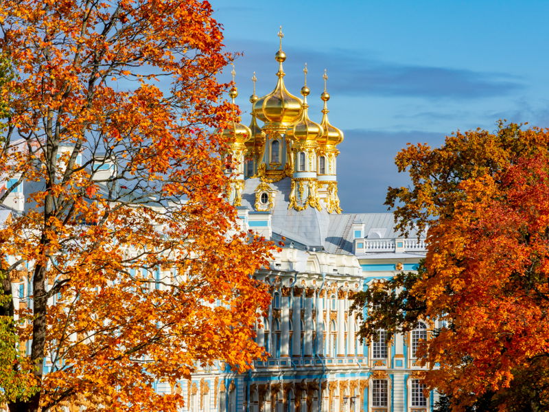 Царское Село, Екатерининский дворец, Янтарная комната - экскурсия в Санкт-Петербург, Россия