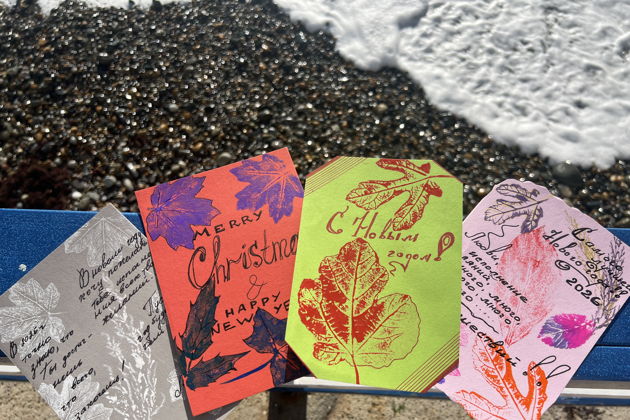 Парк Ривьера и мастер-класс по изготовлению новогодней открытки