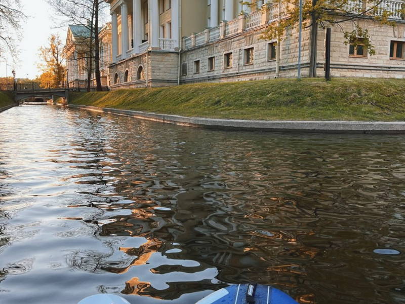 На сапах вокруг Каменного острова