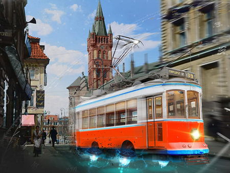 Ретро трамвай