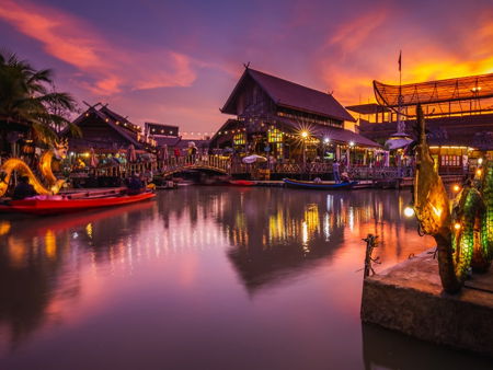 Рынок на воде в Паттайе