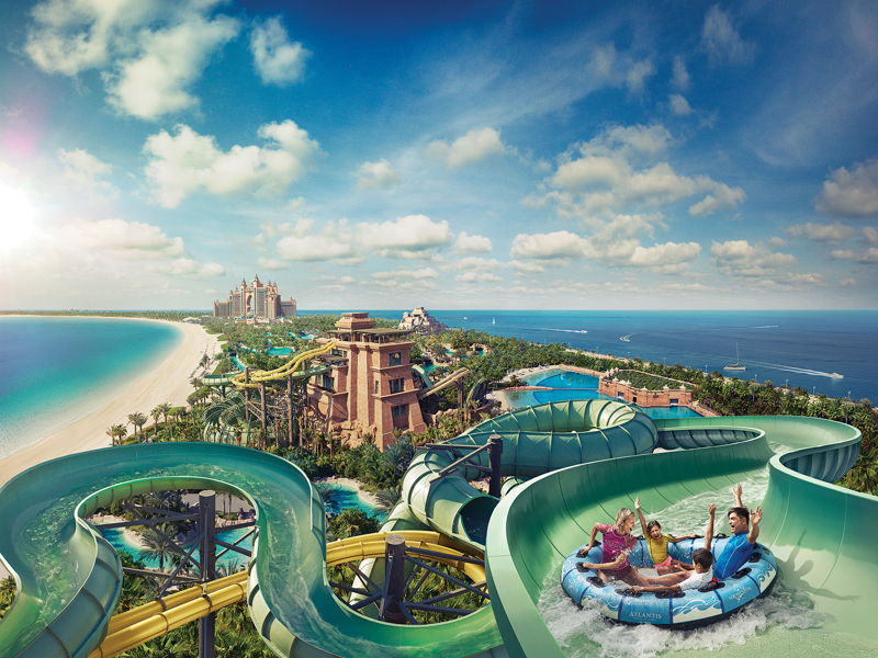 Атлантида на песке: билет в аквапарк Aquaventure Atlantis с трансфером - экскурсия в Шарджа, ОАЭ