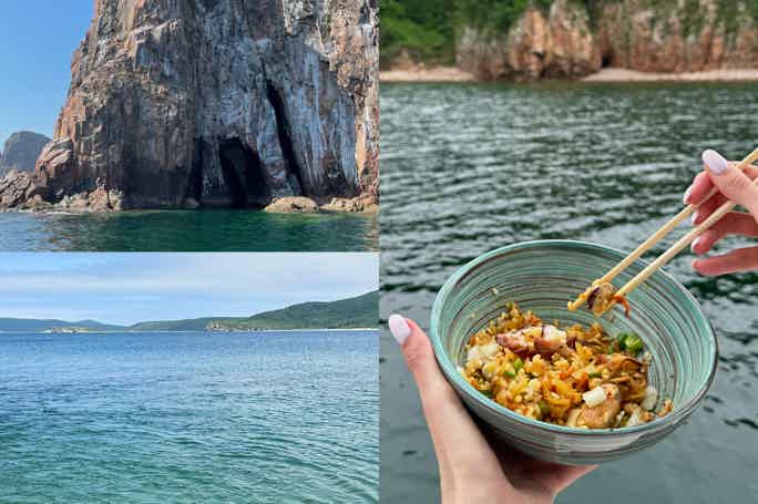 Гастротур по островам Японского моря: Розовые Пещеры, Морские котики и вечерний Владивосток