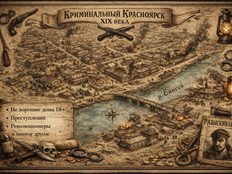 Криминальный Красноярск XIX века. Царский TRUE-CRIME — фото 3, Красноярск | Покатаем