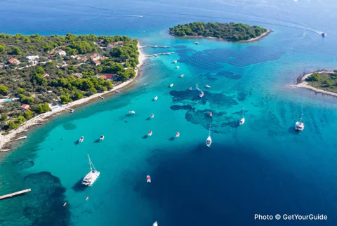 Trogir: Blue Lagoon, Maslinica, and Solinska Bay Boat Tour