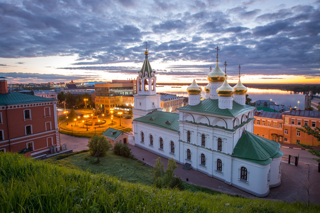 Вечерняя обзорная трёхчасовая автобусная экскурсия по Нижнему Новгороду