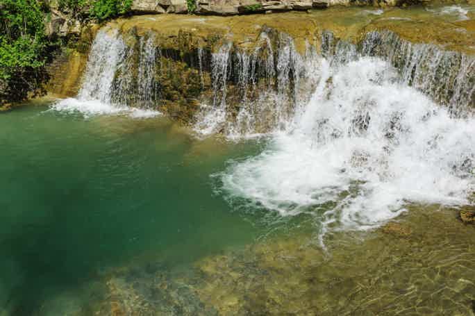 Пшады: водопады реки Жане, «Дивномедье» и родник Наташа