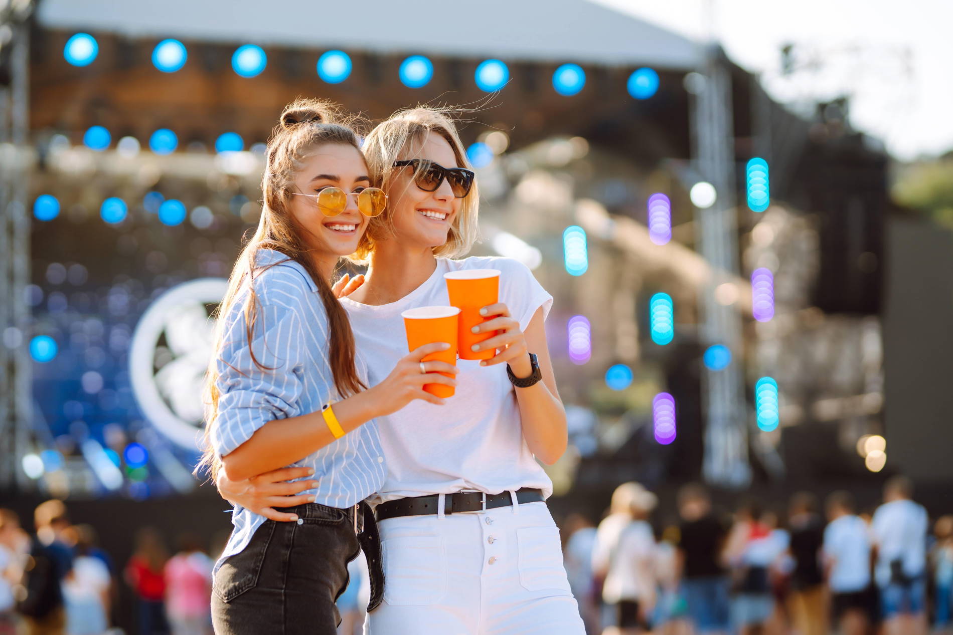 Women at music festival