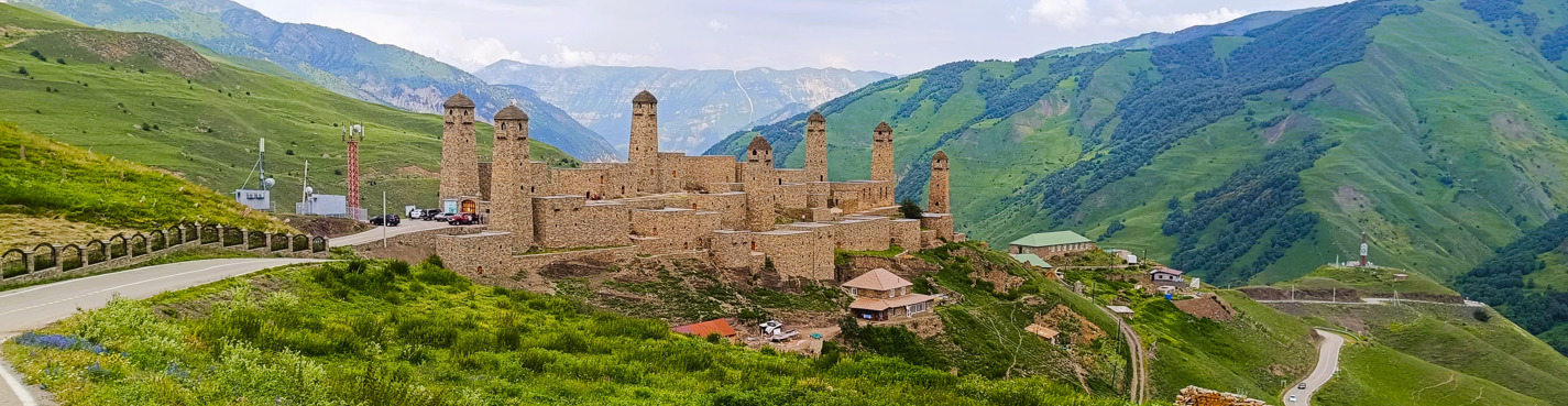 Поездка в Шаро-Аргун, дорога к горам и водопадам