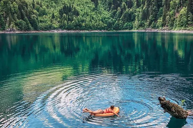 Озера Большая и Малая Рица, Гегский водопад — фото 2
