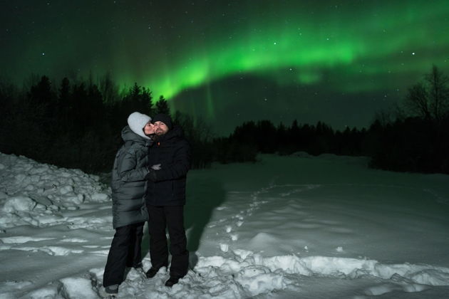 Виды Северное Сияние. Огненная феерия в ледяном небе.