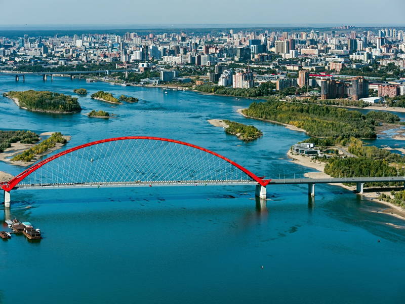Семь мостов Новосибирска на теплоходе с аудиогидом