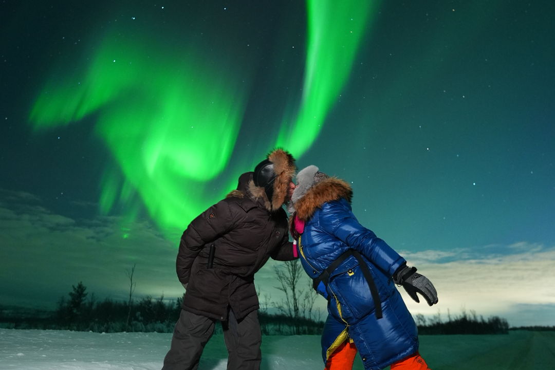 Северное сияние — фото (видео) на профессиональный фотоаппарат — фото 1