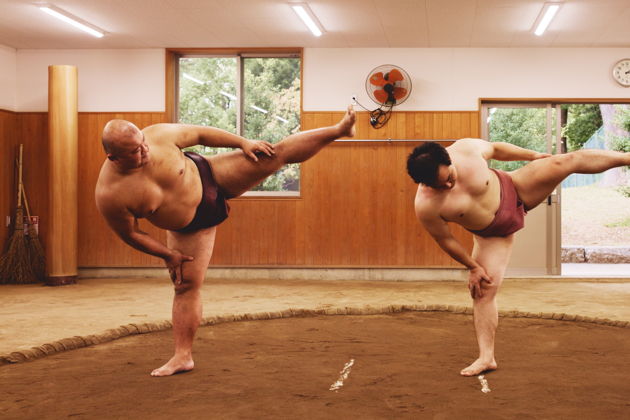 Шоу сумо в Осаке: тренировка, поединок и шанс выйти на ринг