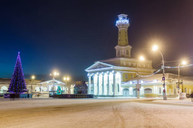 Новогодняя Кострома: прогулка по центру города