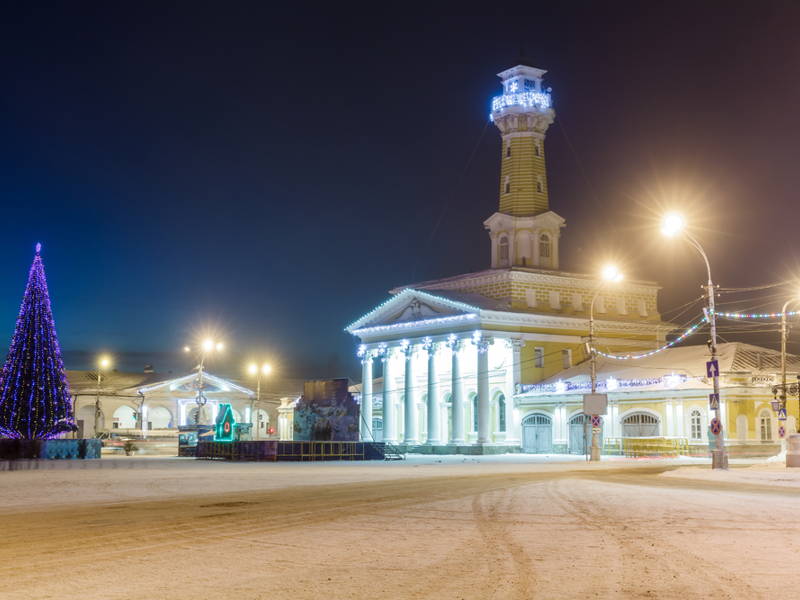 Новогодняя Кострома: прогулка по центру города