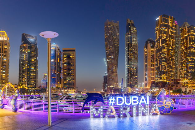 Виды Аренда реактивного Lamborghini в Dubai Marina